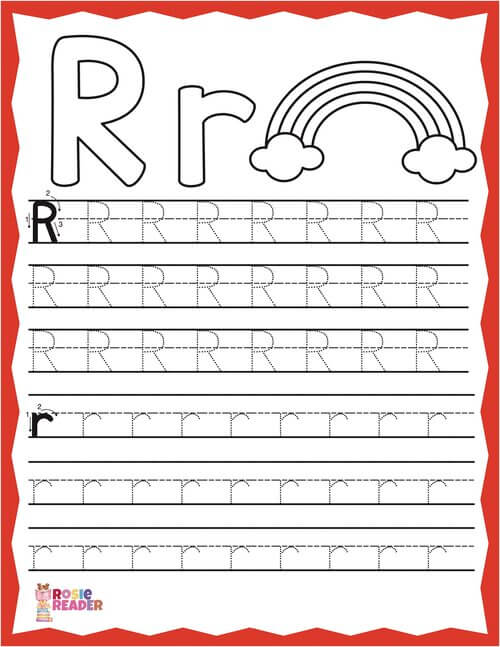 trace the letter r