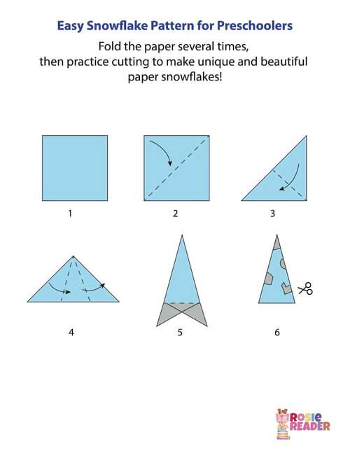 how to make a snowflake step by step out of paper