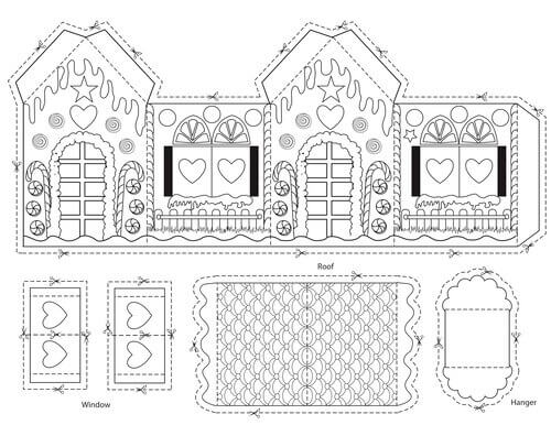 Gingerbread House Template Printable Craft Printable Templates