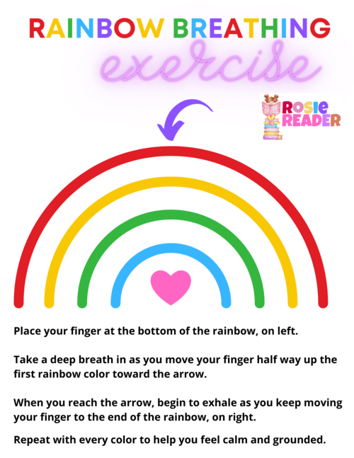 Rainbow Breathing Exercise - Reading adventures for kids ages 3 to 5
