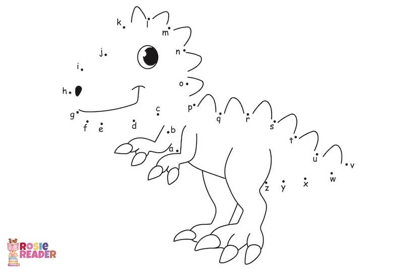 Free Printable Dinosaur Connect The Dots