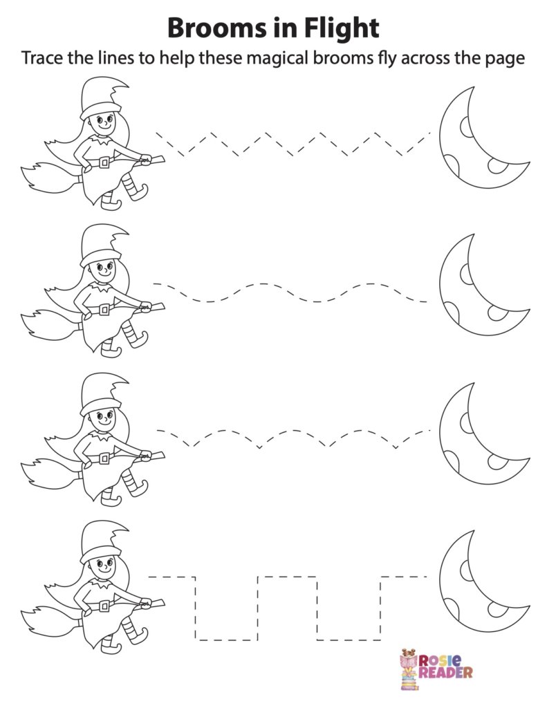 halloween tracing sheet