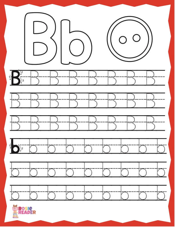 trace letter b