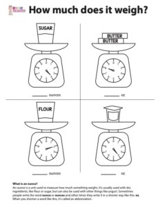 Weight Worksheet for Kindergarten - Reading adventures for kids ages 3 to 5