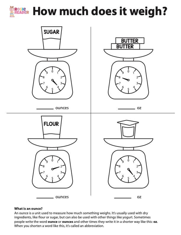 Weight Activities For Kindergarten