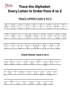 tracing letters a-z pdf